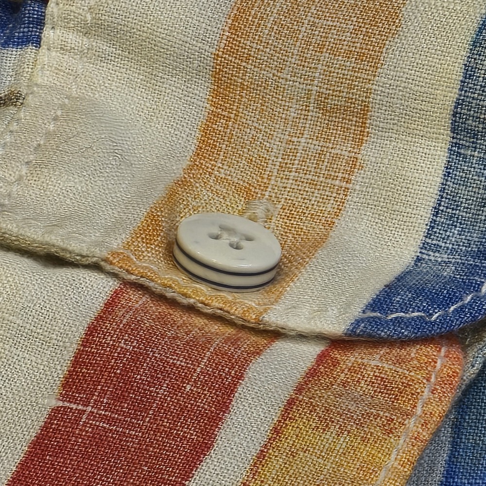 Tommy Bahama  Tommy Bahama Sunset Striped Breezer Long-Sleeve Linen Shirt Relax - Picture 5 of 15